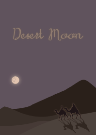砂漠の月 + 紫