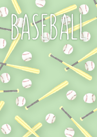 水彩風 野球きせかえ ◆緑◆