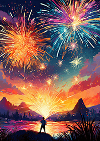 Beautiful Fireworks Theme#716