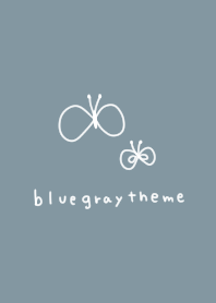 ブルーグレーとちょうちょ