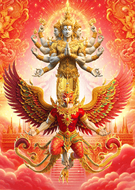 พญาครุฑสีแดง นารายณ์ทรงสุบรรณ