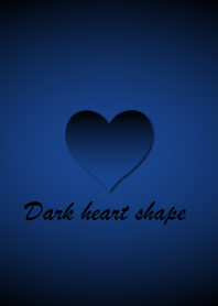 Dark heart shape - Blue 3 -