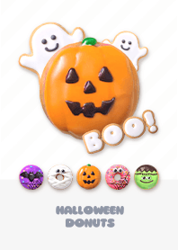 HALLOWEEN DONUTS  - B&W 1-1