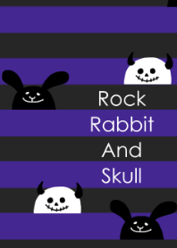 Rock rabbit and skull border