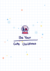 Be Your Cute Christmas White and Blue