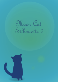Moon Cat Silhouette 2