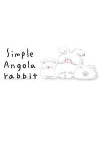 단순한 앙골라 토끼