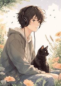 힐링생활-고양이친구 소년과 고양이7.2