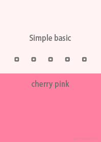Simple basic チェリー ピンク