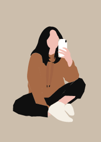 minimal girl : mocha
