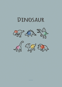 Beige Blue : Dinosaur theme