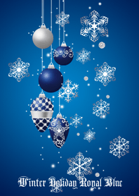 Winter Holiday Royal Blue