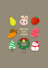 Winter fruit and rabbit design01
