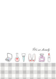It's so lovely-cosmetics-checkered