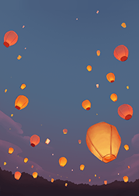 sky lantern Make a wish 1