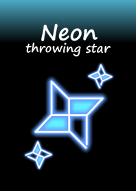Neon throwing star.