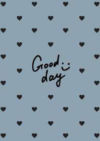 Black heart darkish Blue from Japan