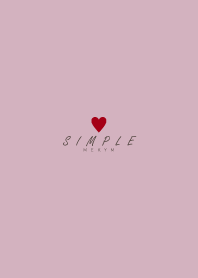 DUSKY-PINK BROWN SIMPLE HEART 27