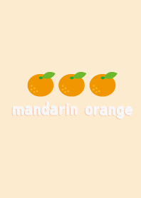 Three mandarin orange