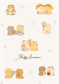 beige Summer Days with Fluffy Cats03_1