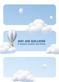 HOT AIR BALLOON Blue