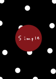 Adult polka dots. Black White.