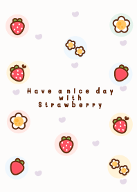 Mini Strawberry & Flowers 3