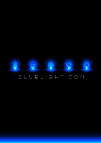 BLUE LIGHT ICON 4 -BLACK-