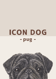 ICON DOG - Pug - BROWN/03