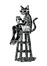 Practicing the indifference look.