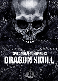 Speed metal bone fire Dragon skull 92