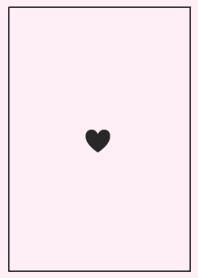 heart & frame - pink black