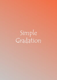 Simple Gradation -ORANGE+GRAY-