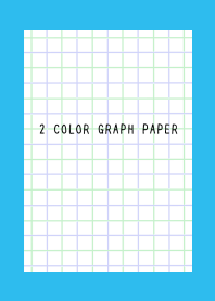 2 COLOR GRAPH PAPER/GREEN&PUR/BLUE/GREEN