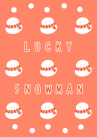 LUCKY SNOWMAN-RED-BEIGEj