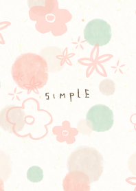 Simply watercolor Circle Flower10