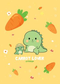 Dino Carrot Lover Kawaii