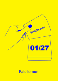 Birthday color January 27 simple