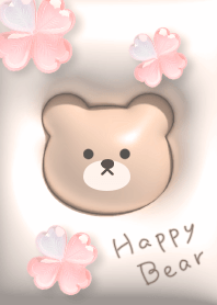 orange Lucky Happy Bear