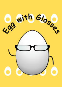 メガネをかけた卵