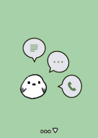 small bird&Simple Shimaenaga green