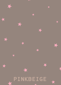 ピンクベージュと星