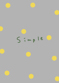 グレーイエローと水玉。