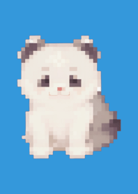 Panda Pixel Art Theme  Blue 02