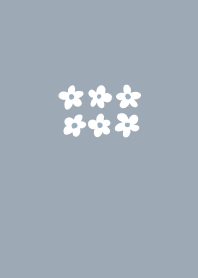 可愛莫蘭迪灰藍色小花朵