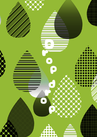 Cloudy sky of a drop drop green brown