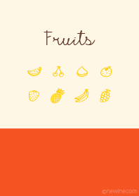 Fruits orange yellow