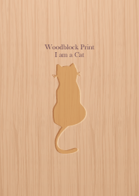 Woodblock Print Cat 50