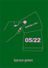 Birthday color May 22 simple: