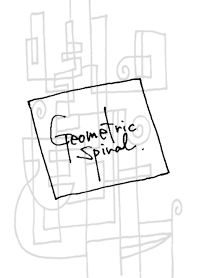 大人シンプル 線と月と渦巻と。